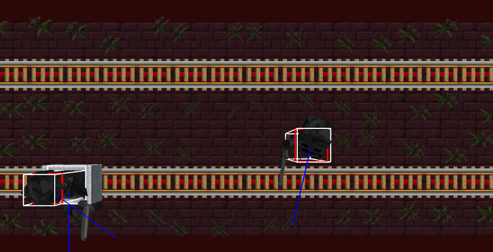 载客矿车推走凋灵骷髅